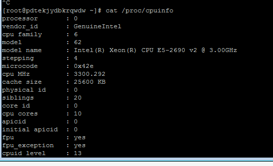 linux命令-查看服务器cpu核心数