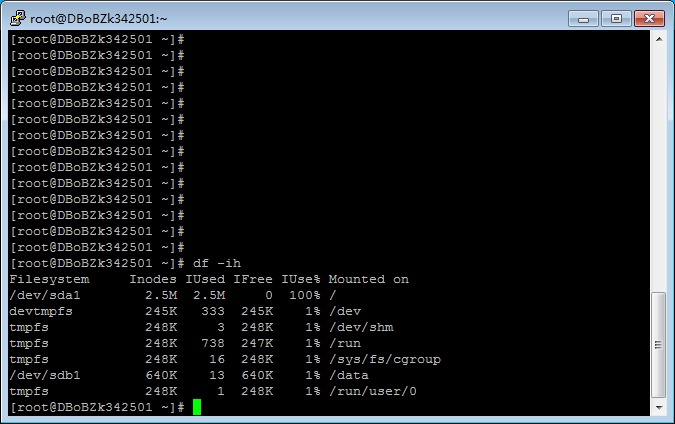 linux系统分区的inodes使用率use占用100%的解决办法