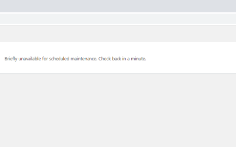 解决wordpress更新插件时报错：“Briefly unavailable for scheduled maintenance. Check back in a minute.”